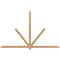Ekena Millwork Kennewick Timber Gable Bracket, Western Red Cedar, 108"W x 68"H x 3 1/2"D x 3 1/2"F, 15/12 Pitch GBW108X68X0404KEN00SWR - alternate 1